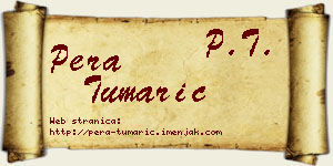 Pera Tumarić vizit kartica